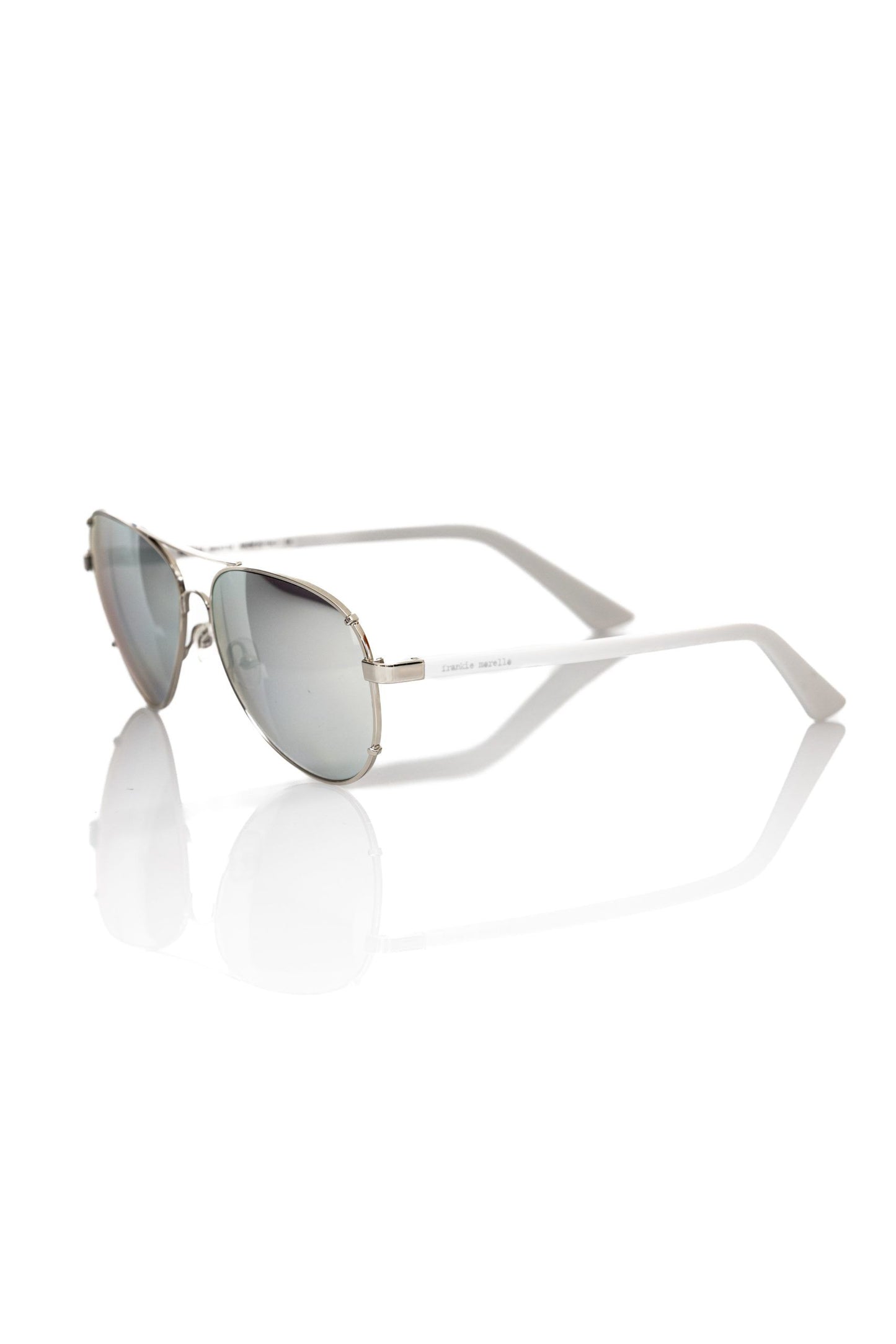 Silver Metallic Fibre Men Sunglass