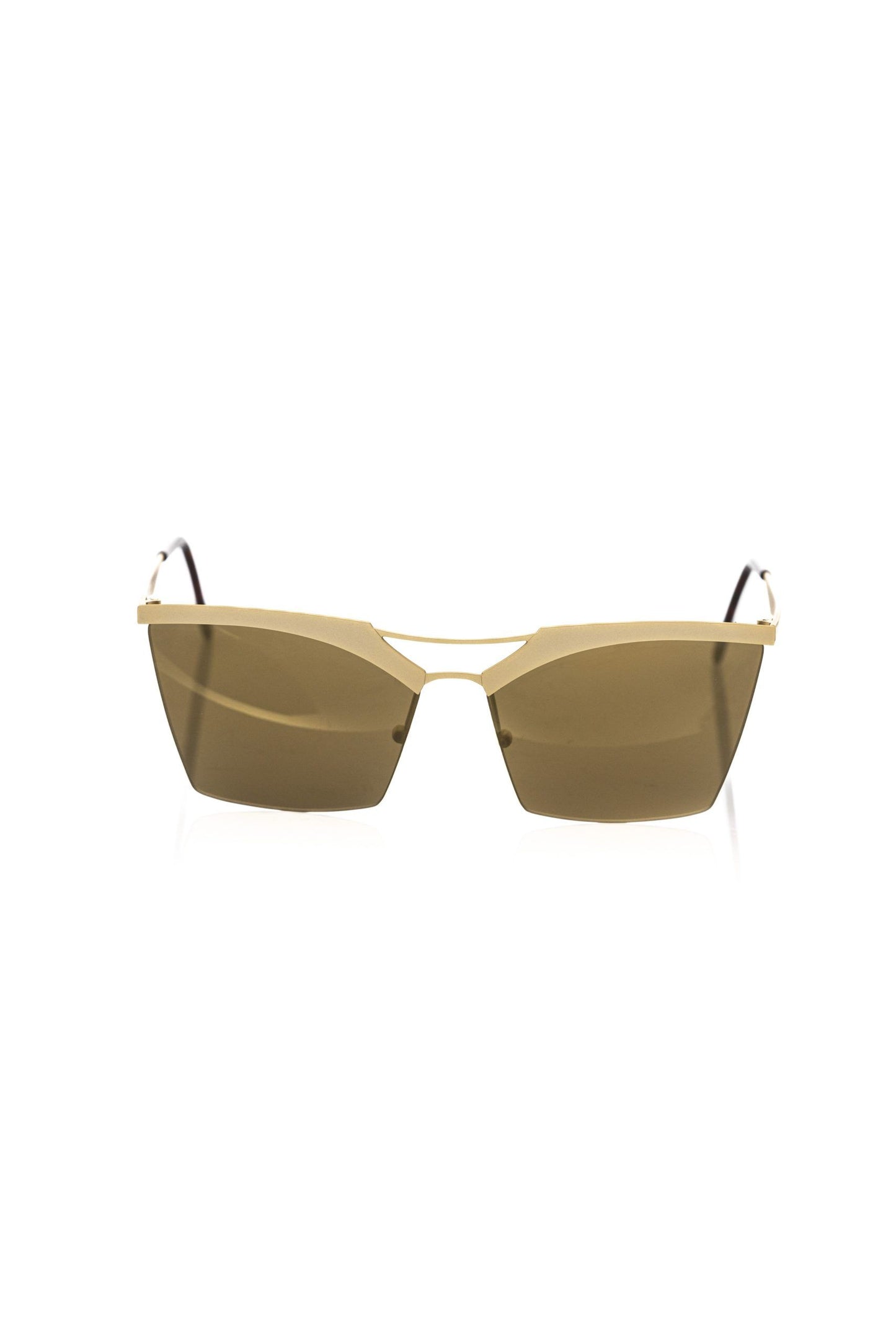 Gold Metallic Fibre Women's Sunglasses