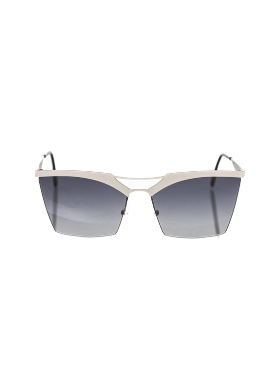 Silver Metallic Fiber Women Sunglass