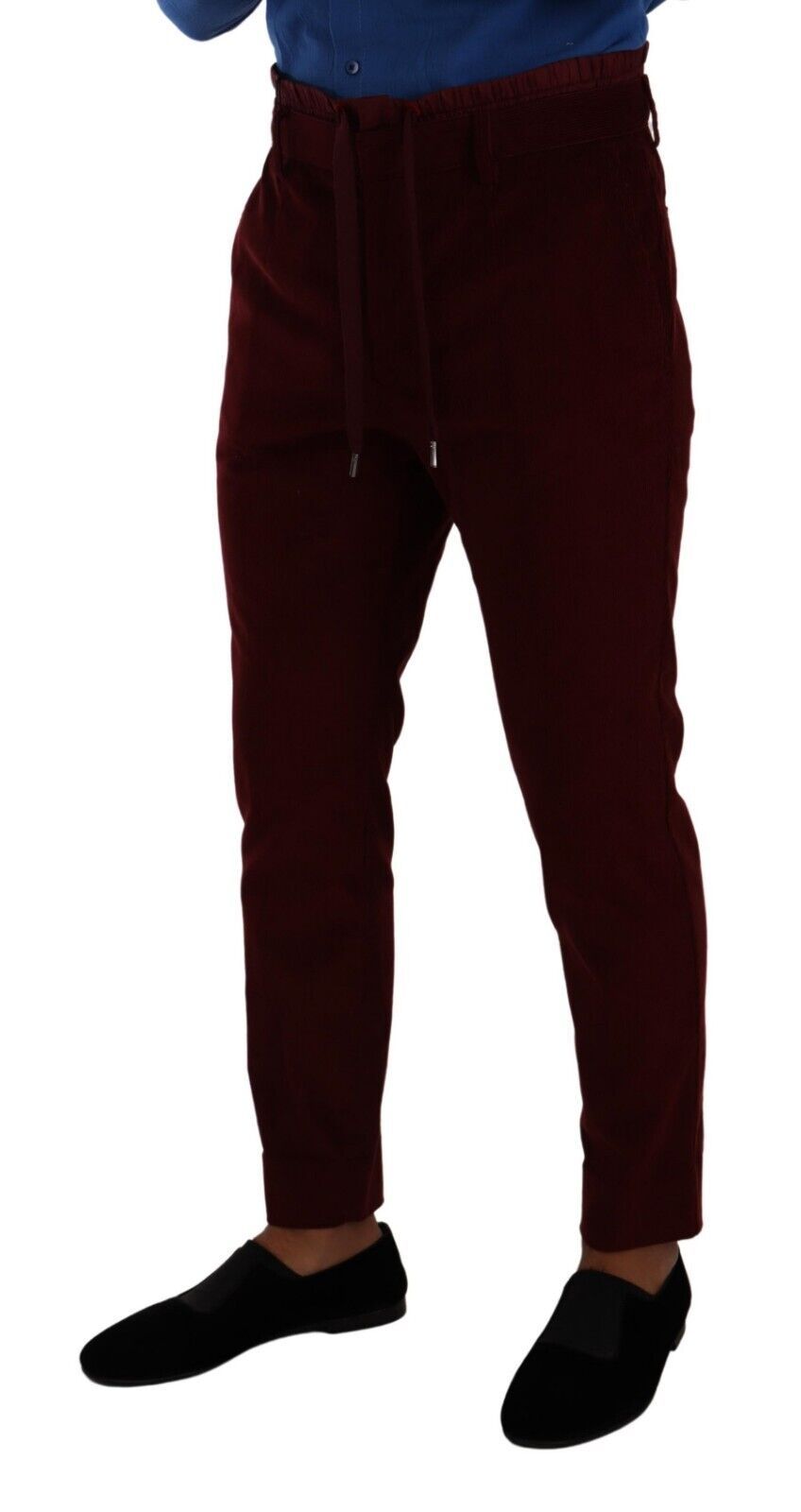 Bordeaux Velvet Mens Formal Trouser Dress Pants