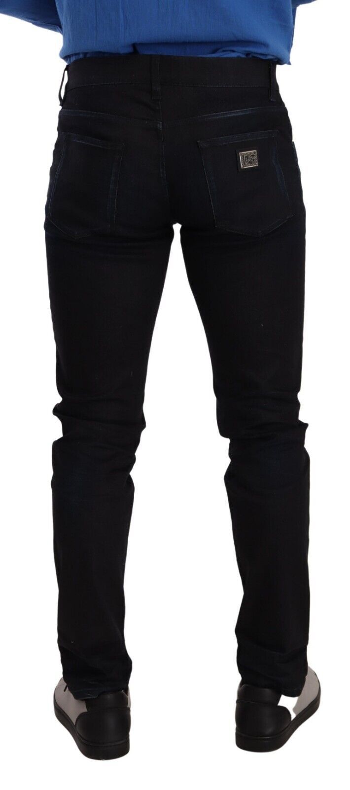 Blue Cotton Stretch Skinny Denim Trouser Jeans