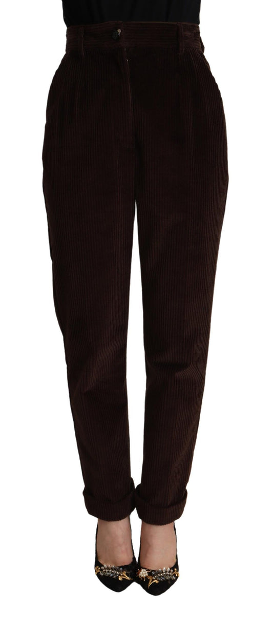 Bordeaux Corduroy Cotton Trouser Tapered Pants