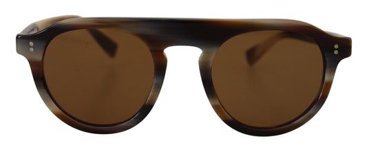 Brown Tortoise Oval Full Rim Eyewear DG4306 Sunglasses