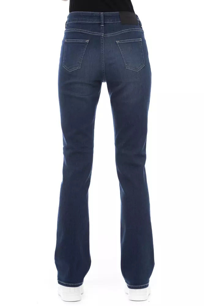 Blue Cotton Women's Jeans