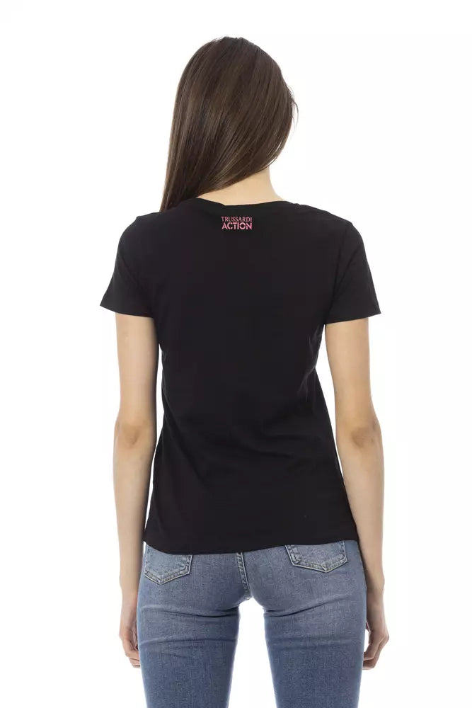Black Cotton T-Shirt