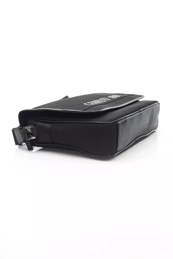 Black Nylon Women Crossbody Bag