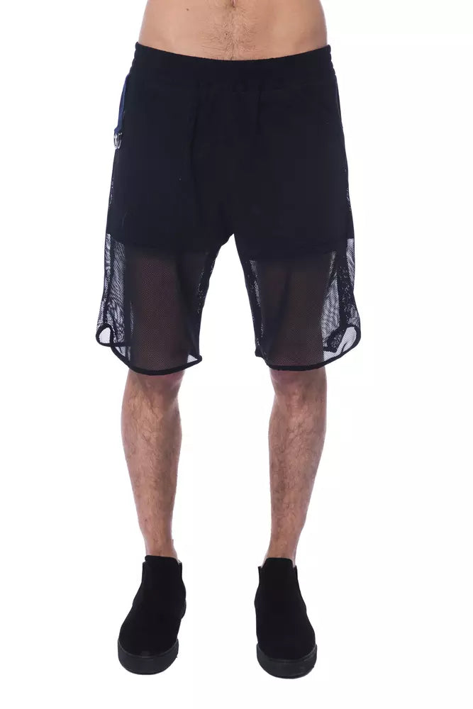 Black Polyester Short