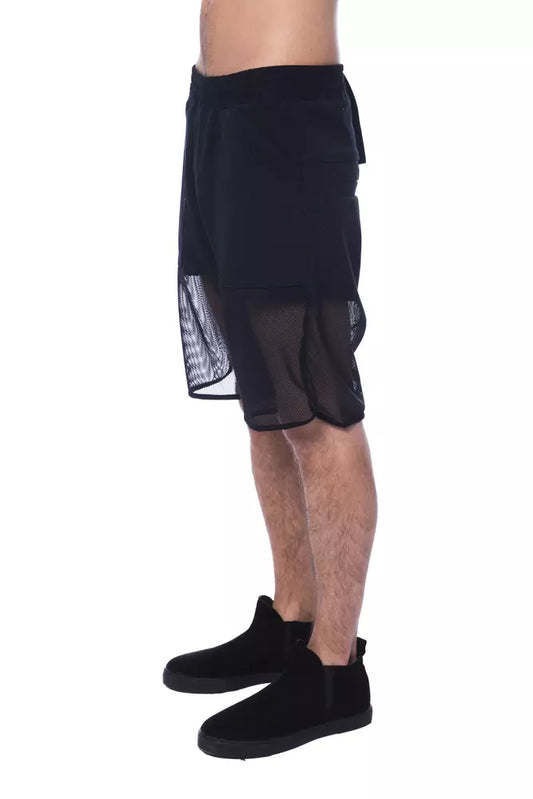 Black Polyester Short