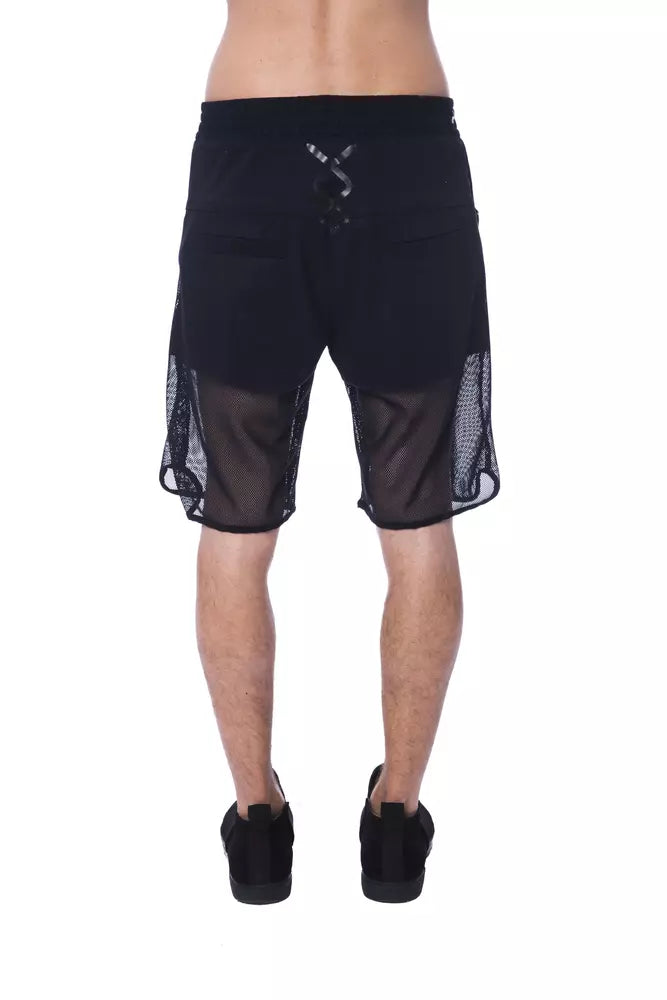 Black Polyester Short