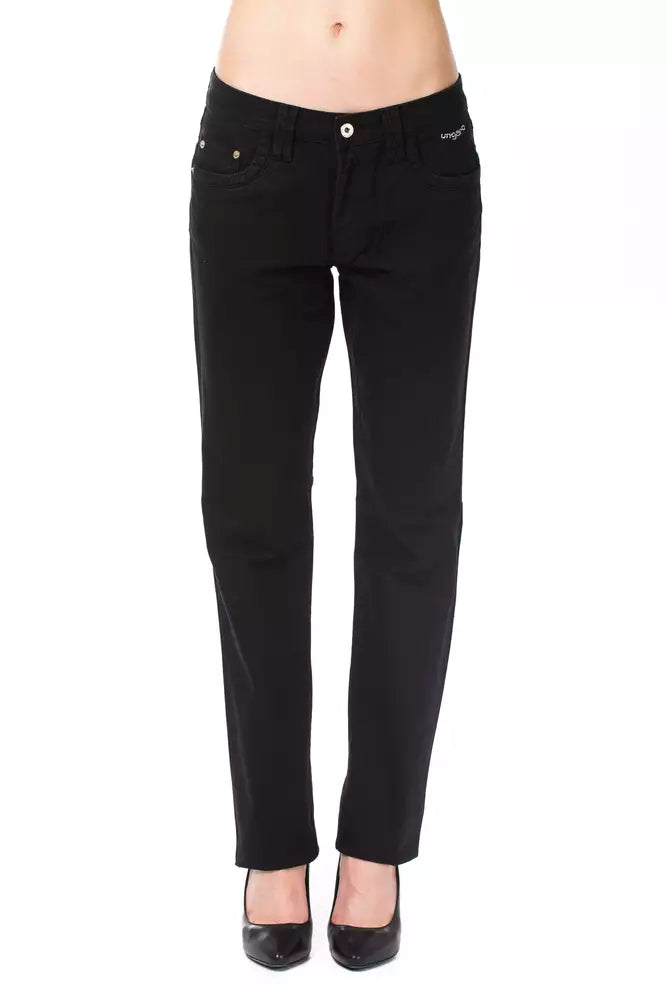 Black Cotton Women's Pant
