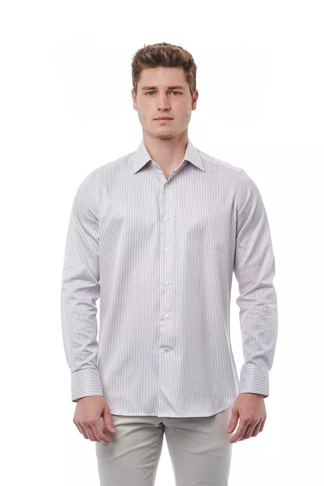 White Cotton Men's Shirt