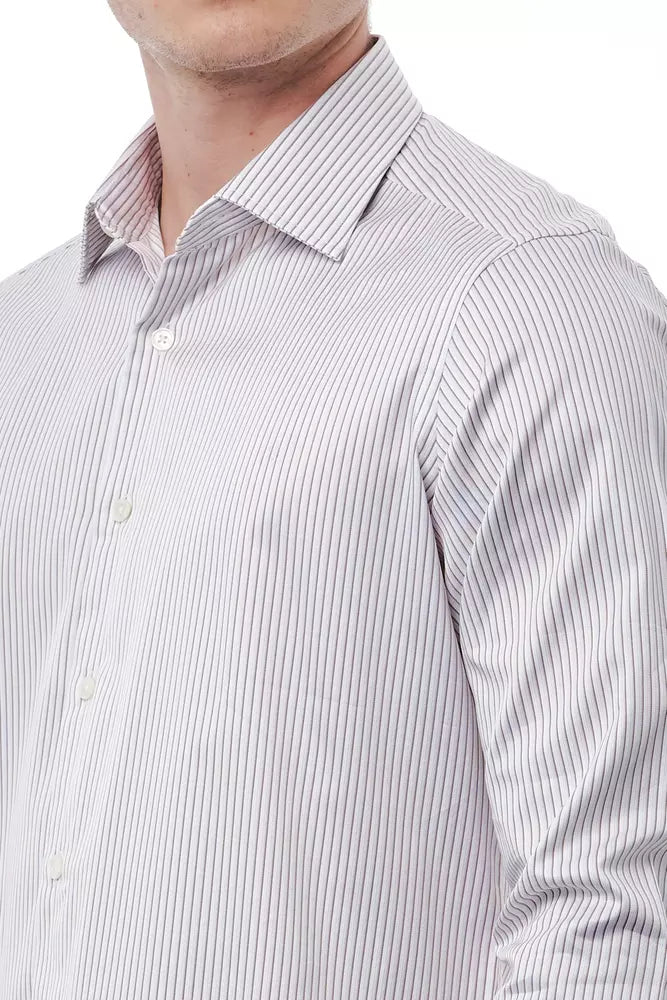 White Cotton Men's Shirt