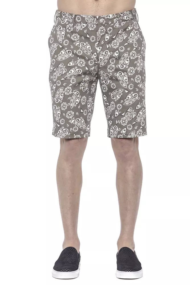 Green Cotton Men's Bermuda Shorts