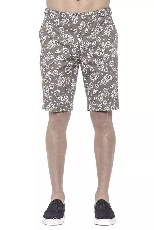Green Cotton Men's Bermuda Shorts