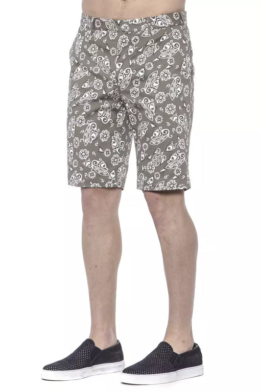 Green Cotton Men's Bermuda Shorts