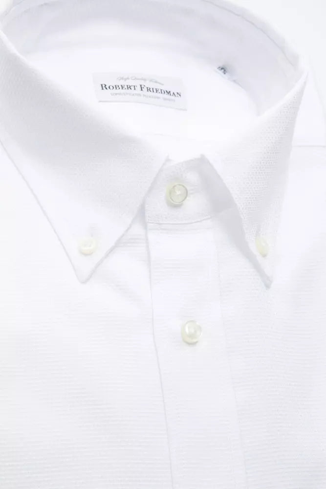 White Cotton Men's Shirt