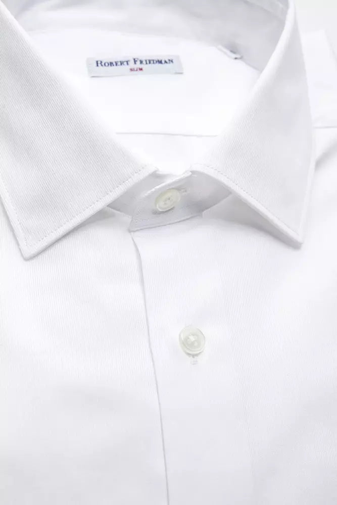 White Cotton Men's Shirt