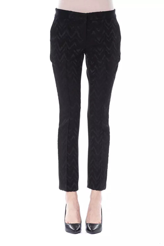 Black Marabou Women's Pants