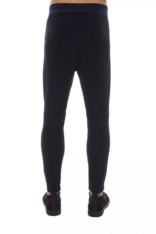 Black Viscose Men Pant