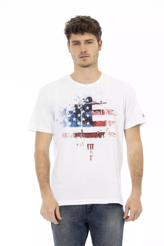 White Cotton Men's T-Shirt