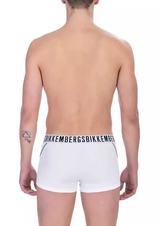 White Cotton Men's Trunk Pack