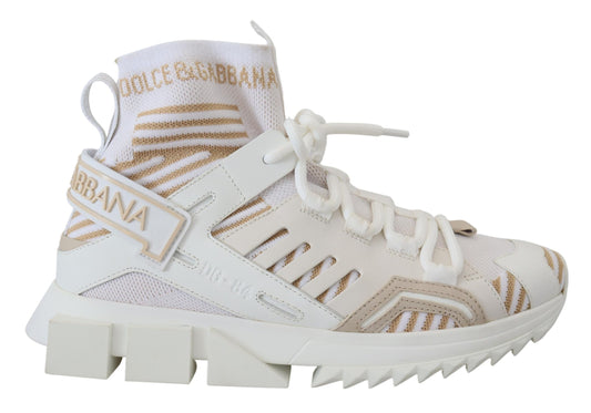 White Beige Sorrento Sneakers Shoes