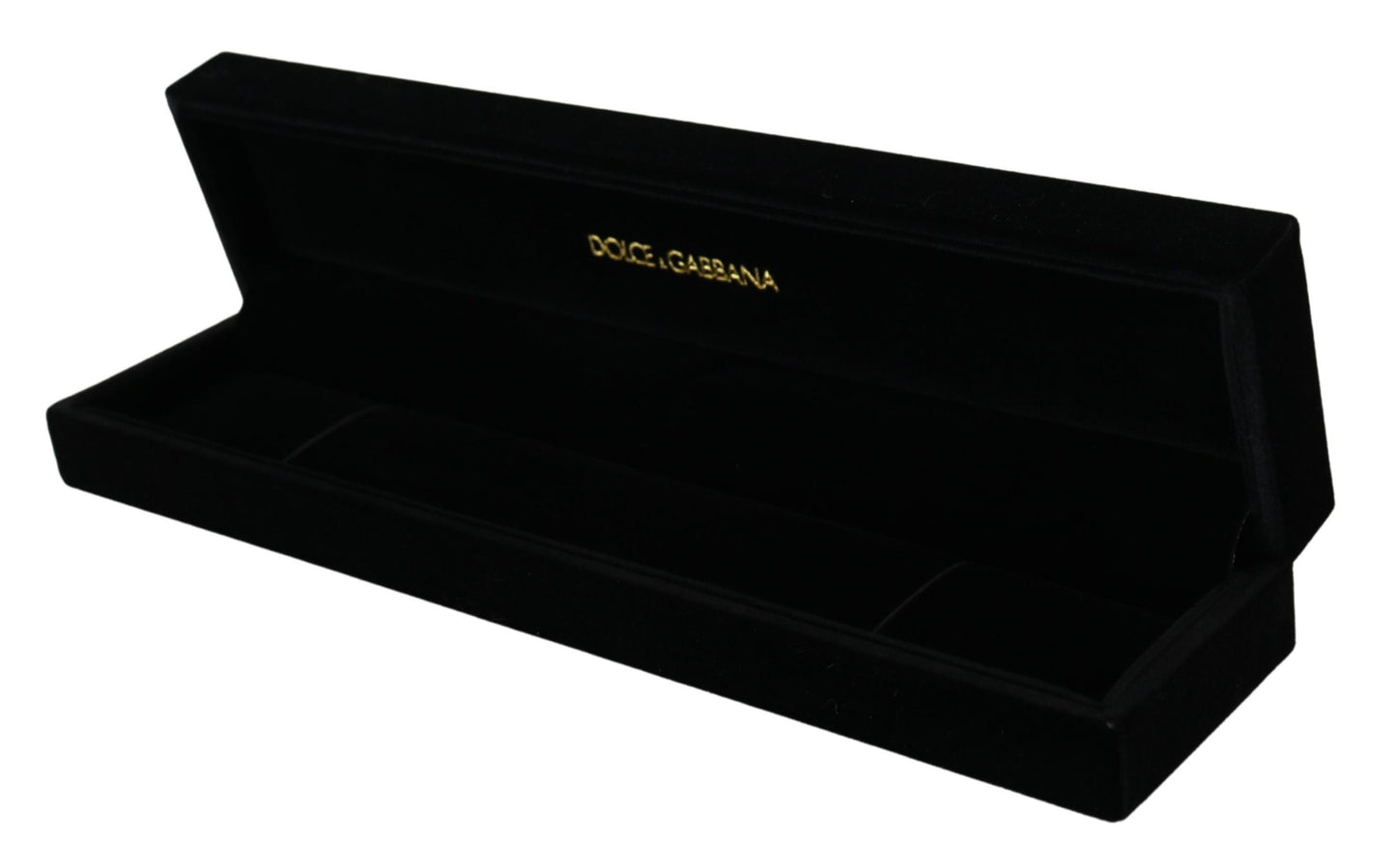 Black Velvet Logo Plaque Storage Bracelet Jewelry Box