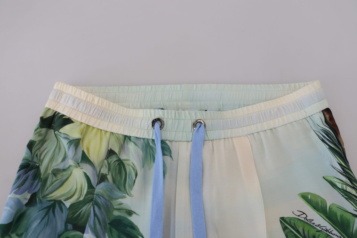 White Floral Printed Men Jogger Pants