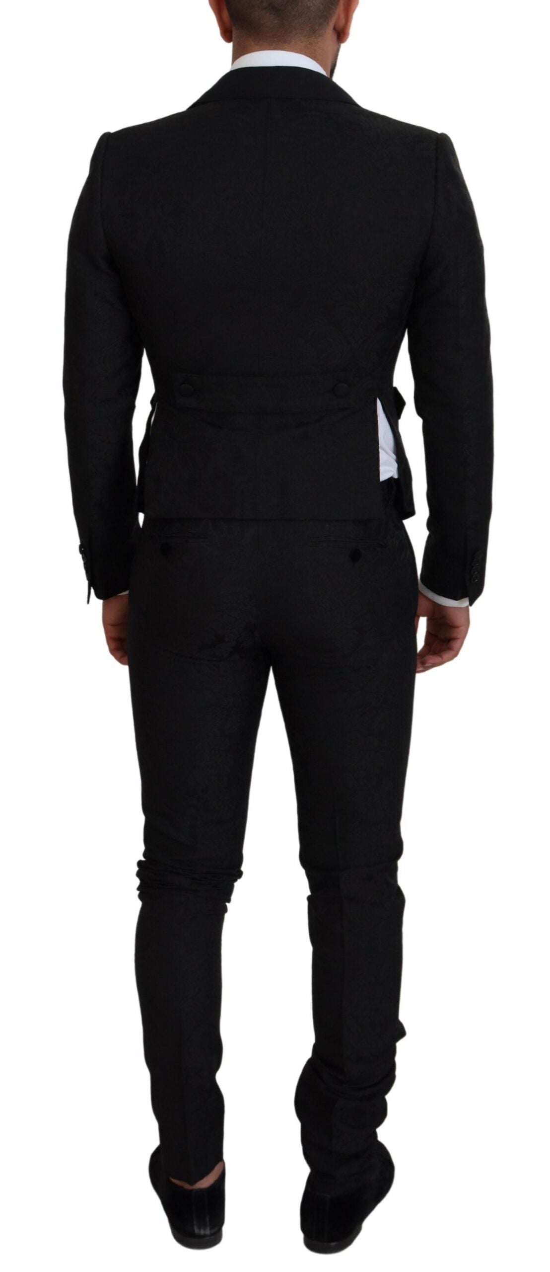 Black Polyester Men 2 Piece MARTINI Suit