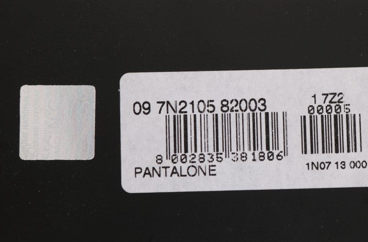 Black Slim Fit Cotton Stretch Pants