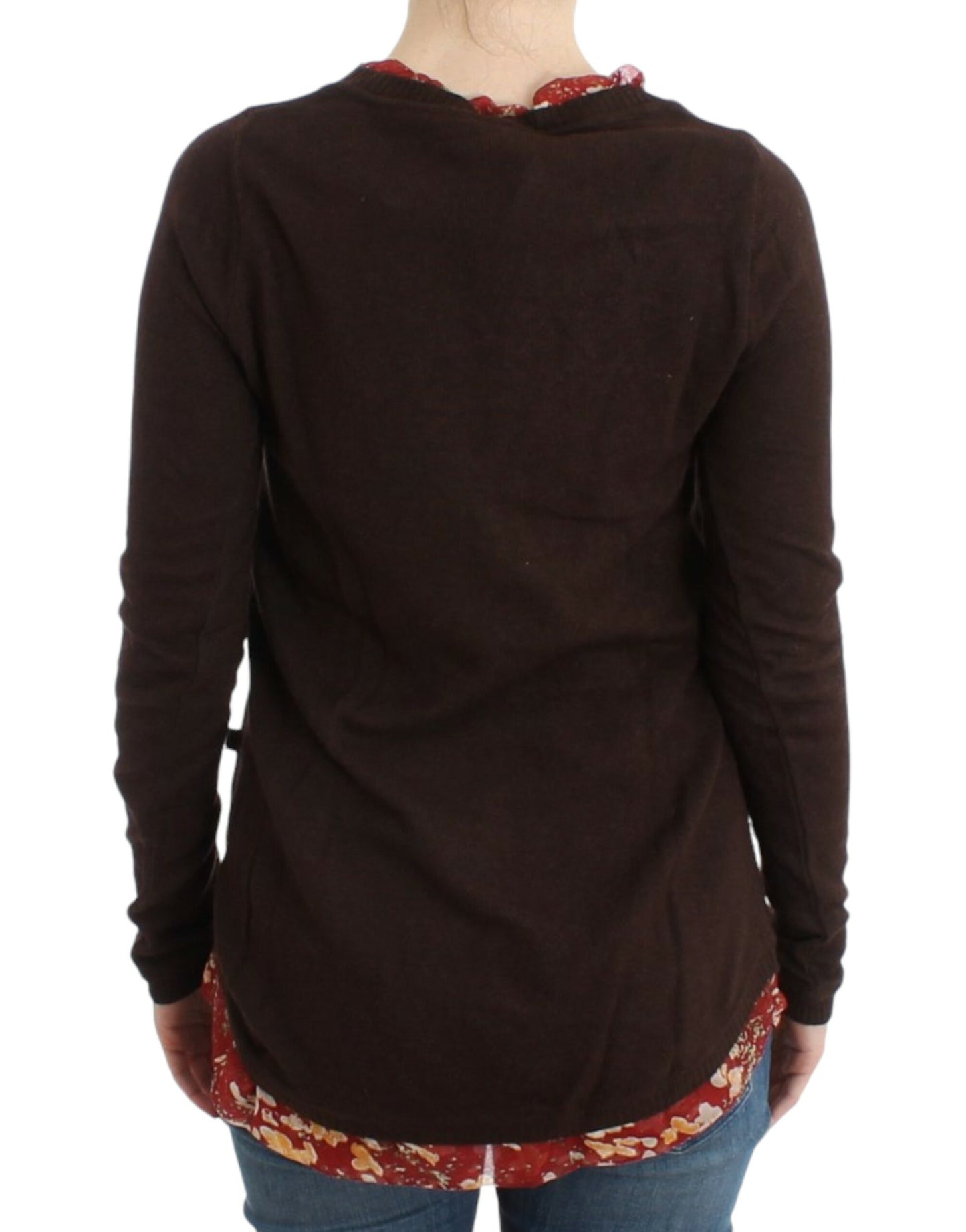 Brown crewneck sweater