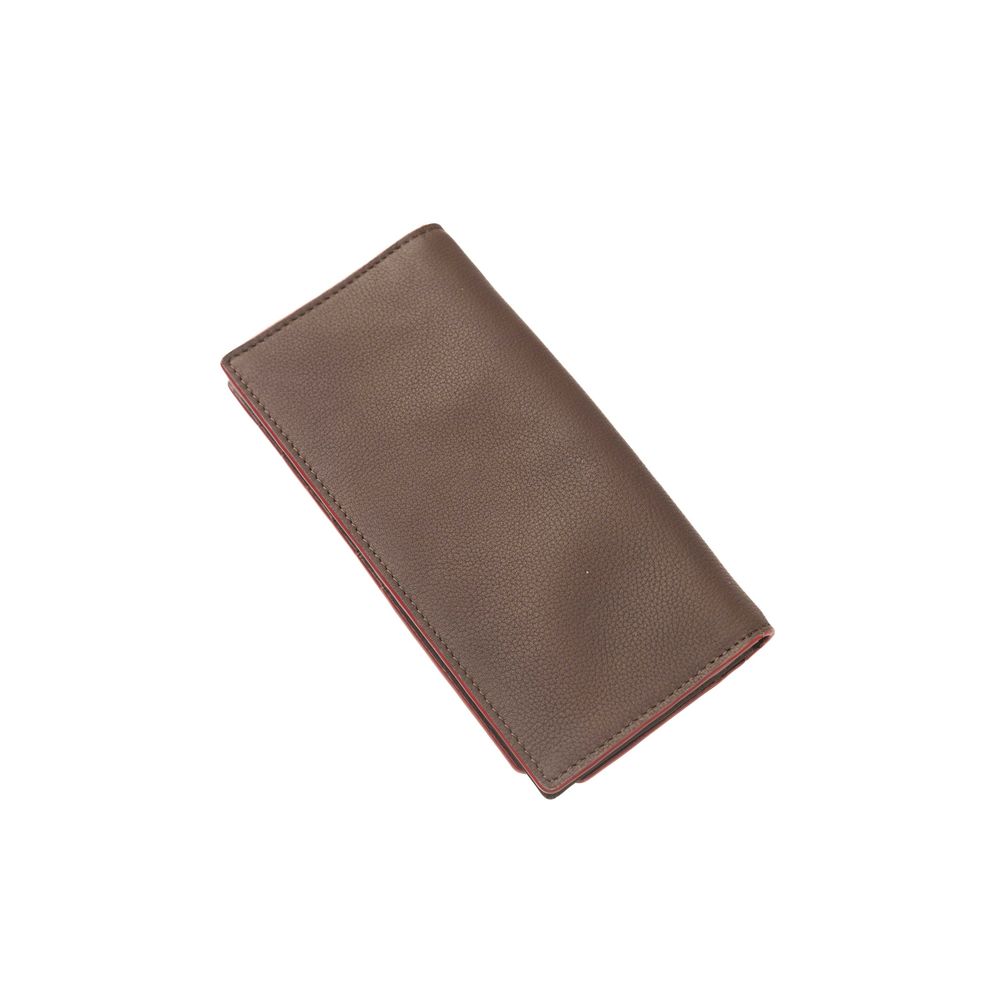 Brown Calfskin Men Wallet