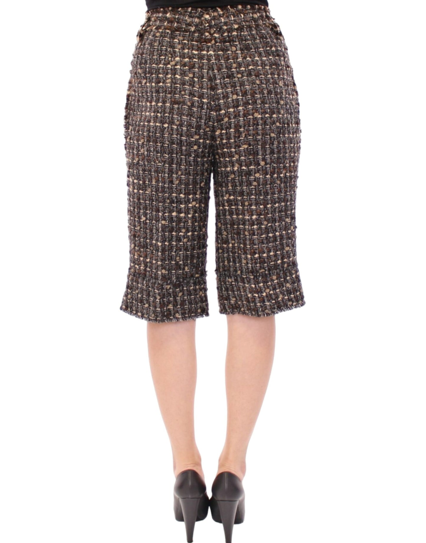 Multicolor wool shorts pants