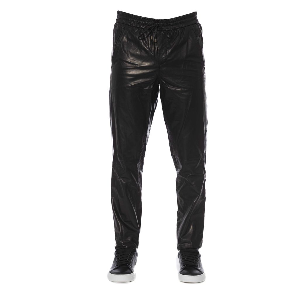 Black Lamb Leather Pant