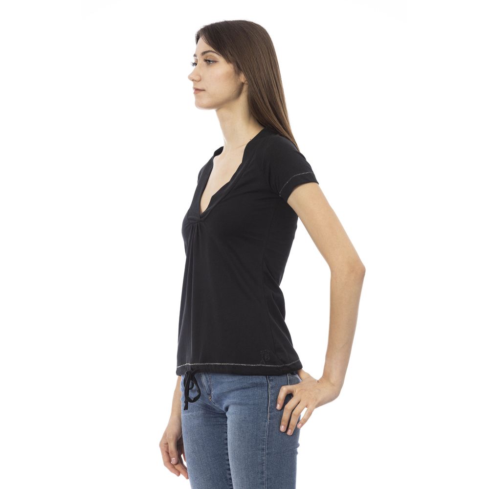 Black Cotton T-Shirt