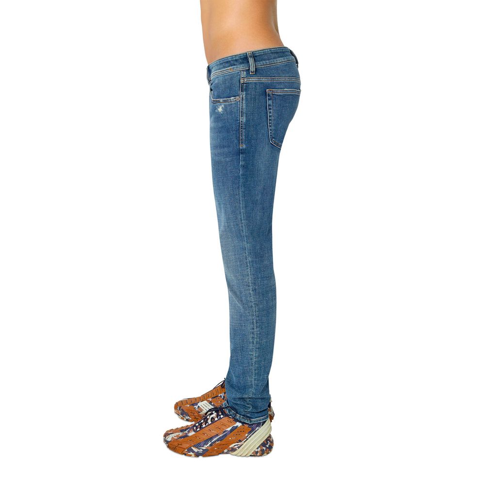 Blue Cotton Men Skinny Jean