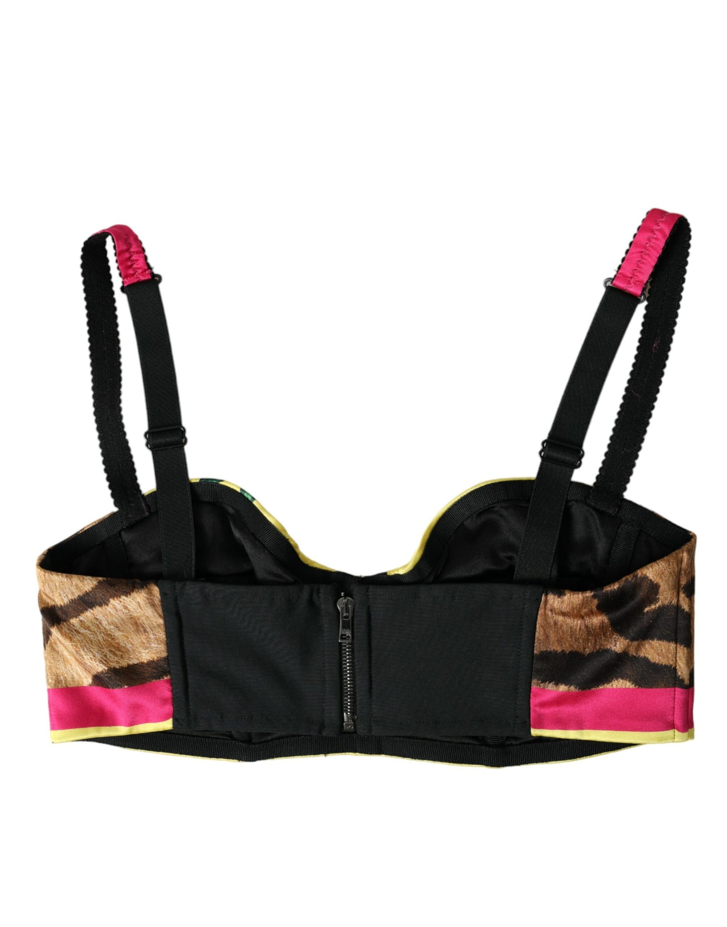 Multicolor Floral Sleeveless Bustier Crop Top