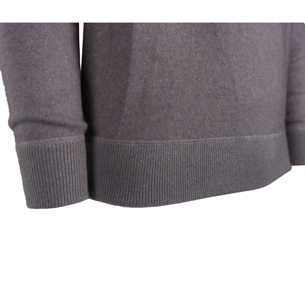 Gray Cashmere Men Sweater