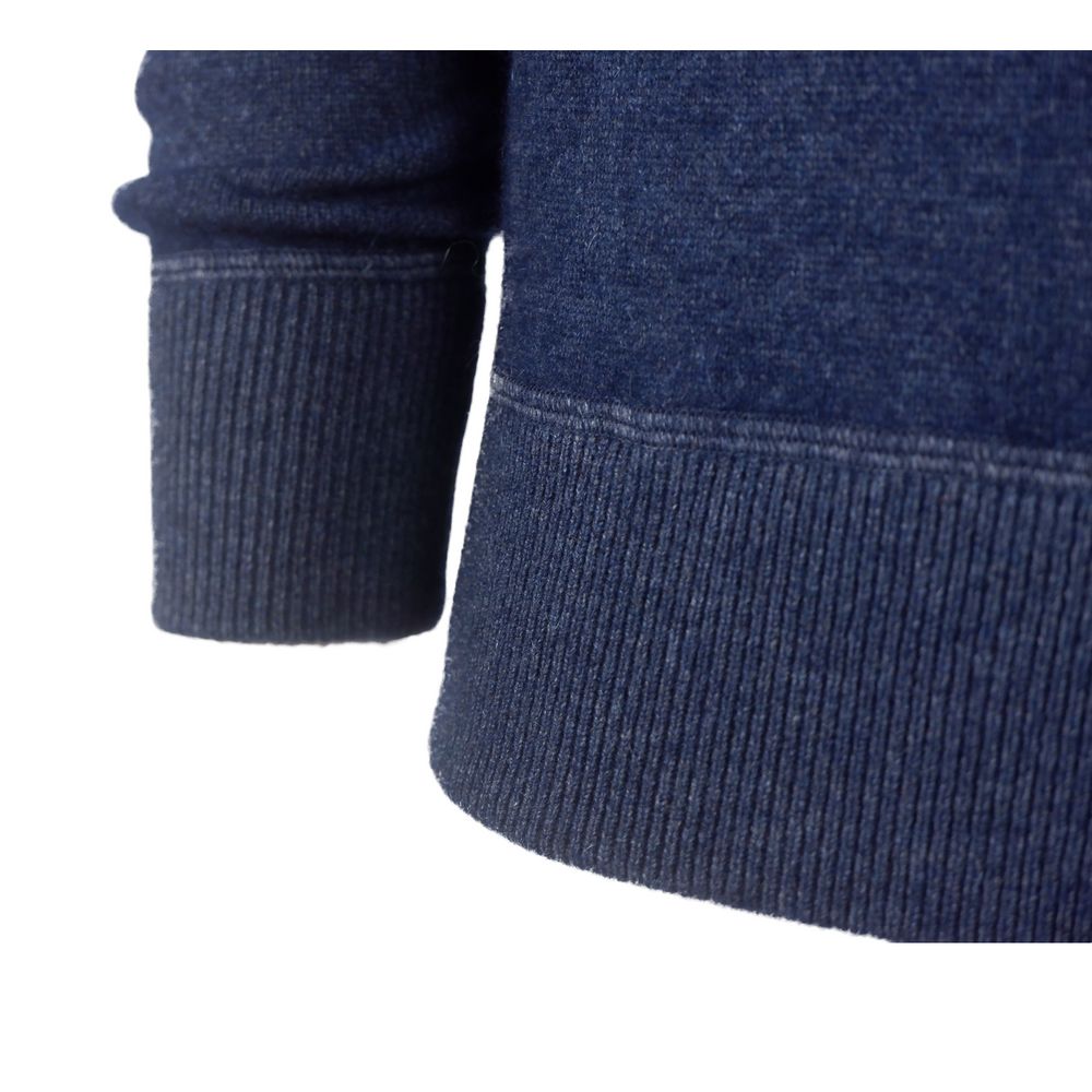 Blue Cashmere Men Sweater