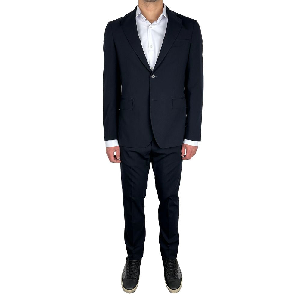 Navy Wool Men's Suit