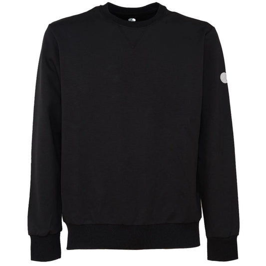 Black Cotton Men Sweater