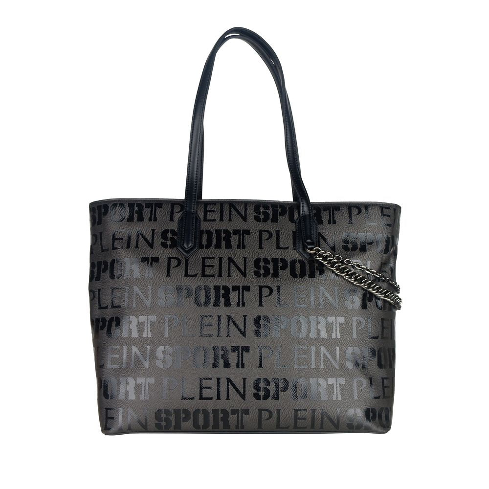 Black Polyester Women Shoulder Bag