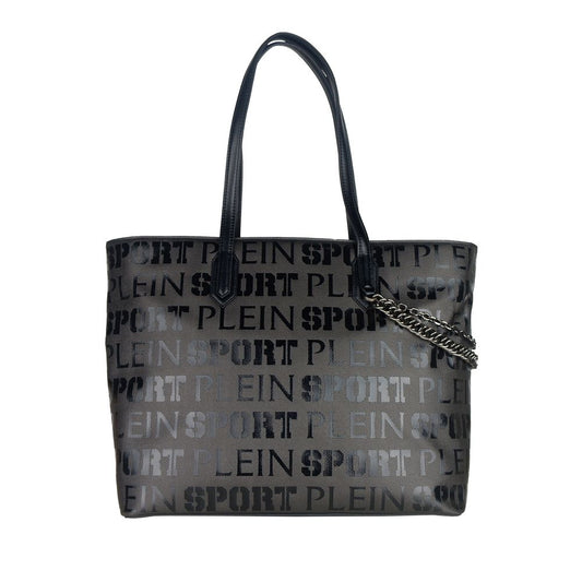 Black Polyester Women Shoulder Bag