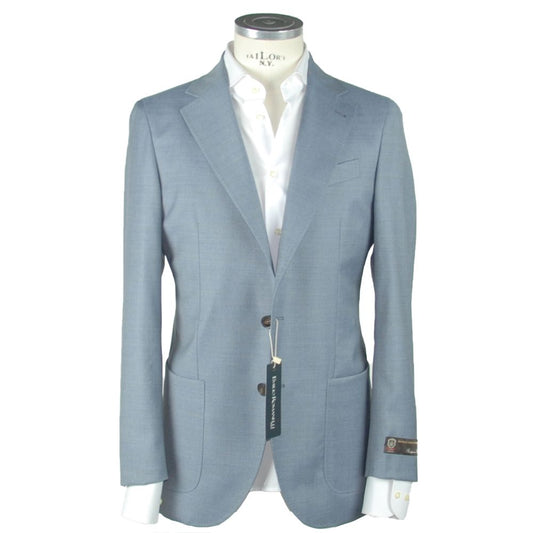 Blue Wool Men's Blazer