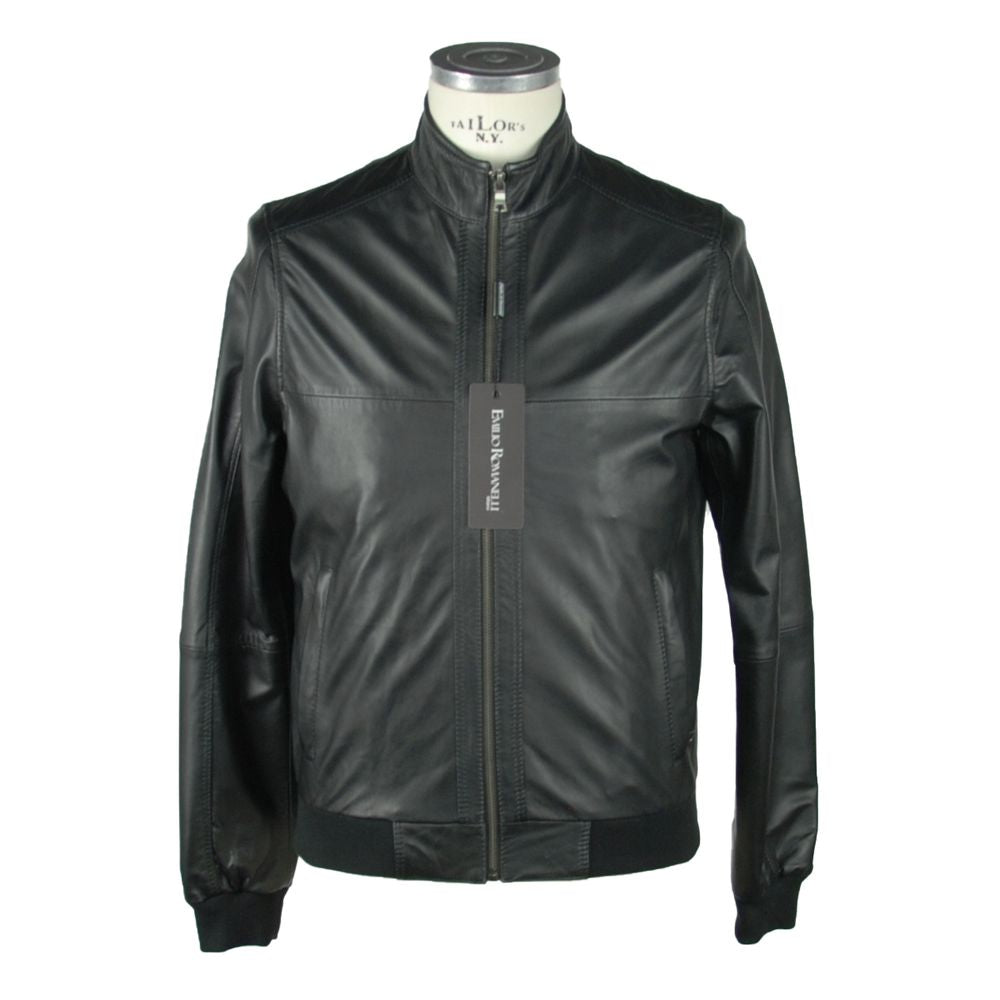 Black Leather Men's Jacket