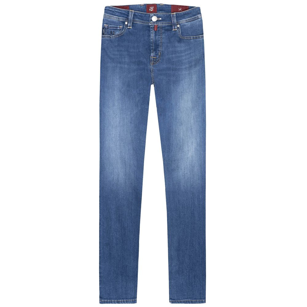 Blue Cotton Men's Jeans