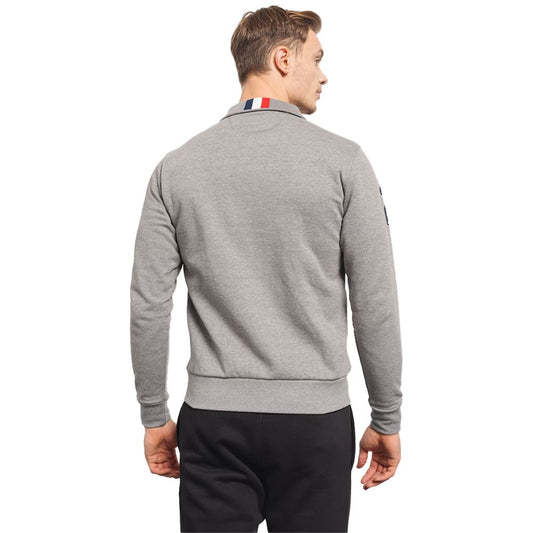 Gray Cotton Men's Sweater