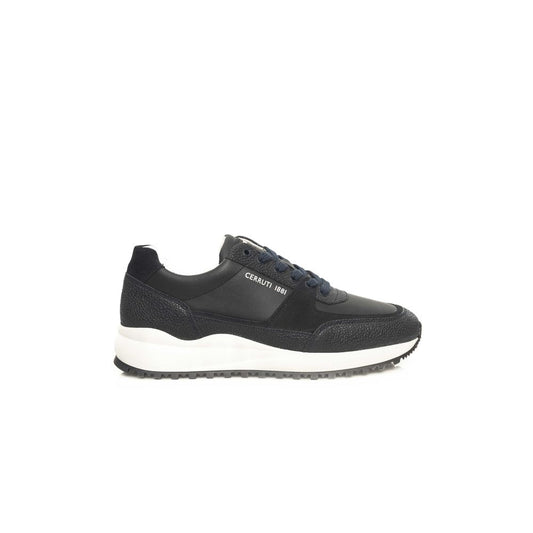 Blue Cowhide Men Sneaker