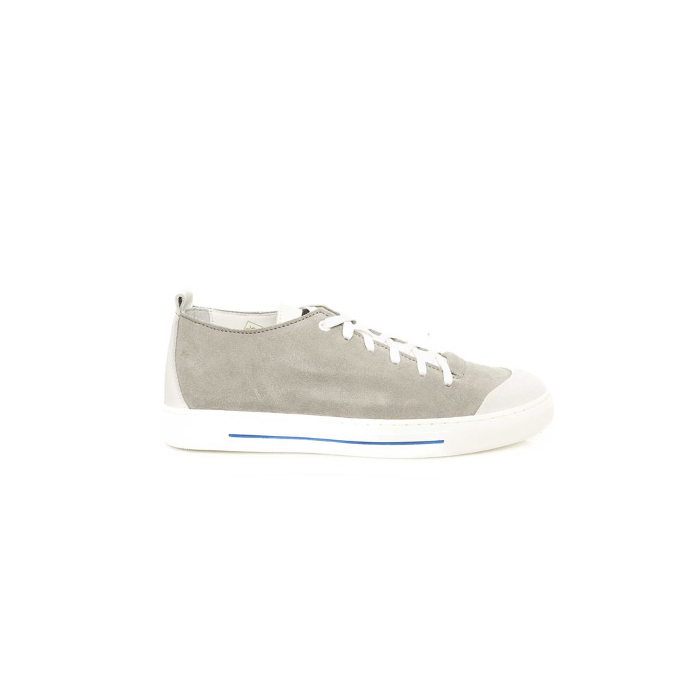 Gray Cowhide Men Sneaker
