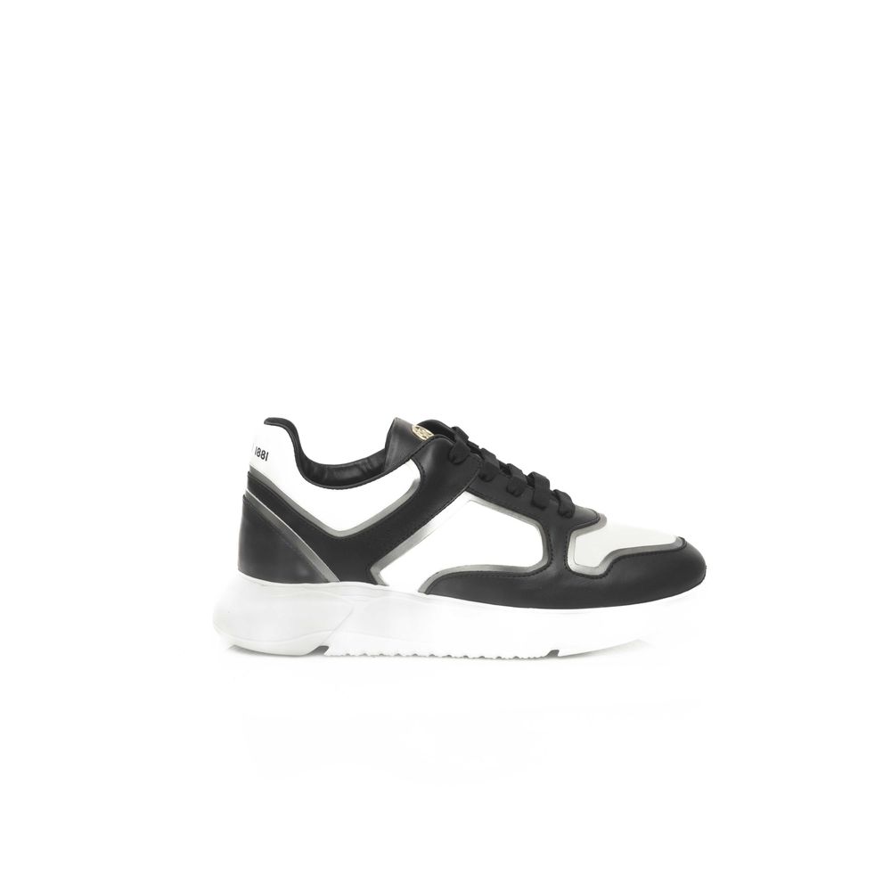 Black Cowhide Women Sneaker